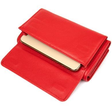 Класичний жіночий гаманець ST Leather 19376 Червоний