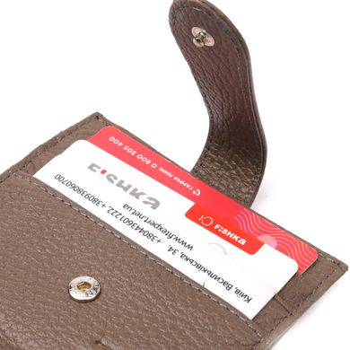 Надежный женский бумажник из натуральной кожи KARYA 20948 Бежевый