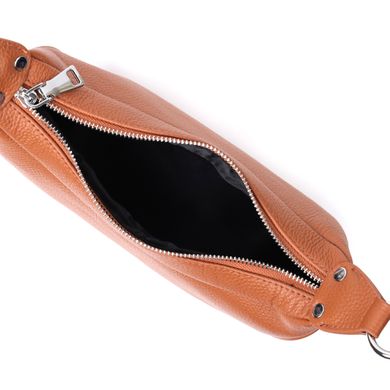 Женская сумка полукруглого формата с одной ручкой из натуральной кожи Vintage 22413 Коричневая
