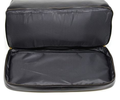 Шкіряна сумка-саквояж з подвійним дном TA-1185-4lx TARWA Чорний