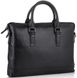 Класична чоловіча шкіряна сумка для ноутбука і документів Tiding Bag SM8-9606-3A Чорний