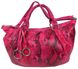 Женская сумка из натуральной кожи под рептилию Giorgio Ferretti розовая