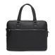 Мужская кожаная сумка Borsa Leather K16613-1 в черном цвете, вмещает A4, горизонтальная форма