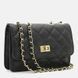 Женская кожаная сумка Borsa Leather K11512bl-black