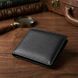Компактное мужское портмоне из натуральной кожи ST Leather 22486 Черный