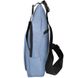 Чоловіча сумка-рюкзак DNK LEATHER (ДНК ЛЕЗЕР) DNK-JOKER№3-BAG-4 Синій