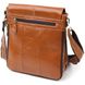 Вертикальная мужская сумка Vintage 20830 кожаная Коричневый