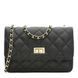 Женская кожаная сумка Borsa Leather K11512bl-black