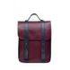 Натуральный кожаный рюкзак 13" бордово-синий Blanknote TW-BagBack-13-wine-blue-ksr