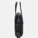 Мужская кожаная сумка Borsa Leather K16613-1 в черном цвете, вмещает A4, горизонтальная форма