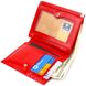 Яскравий гаманець для жінок середнього розміру з натуральної гладкої шкіри CANPELLINI 21814 Червоний