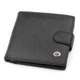 Чоловічий гаманець ST Leather 18345 (ST153) шкіряний Чорний фото
