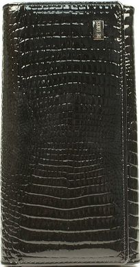 Стильный женский кожаный кошелек De Loris 10140, Черный