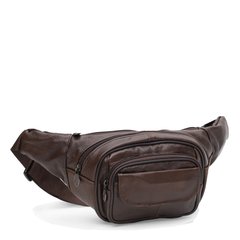 Чоловіча шкіряна сумка на пояс  Keizer K18014br-brown