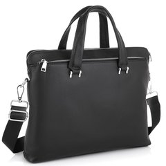 Уценка! Мужская классическая кожаная сумка для ноутбука Tiding Bag NM23-2307A-5 Черный