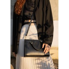 Жіноча шкіряна сумка Fancy чорна краст Blanknote TW-Fency-black