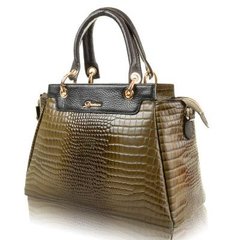 Женская кожаная сумка DESISAN (ДЕСИСАН) SHI1505-625 Зеленый