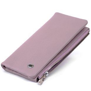 Вертикальный кошелек на кнопке женский ST Leather 19206 Лиловый