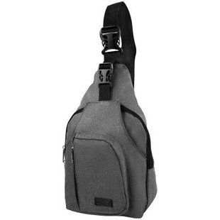 Мужская сумка-рюкзак DNK LEATHER (ДНК ЛЕЗЕР) DNK-JOKER№3-BAG-10 Серый