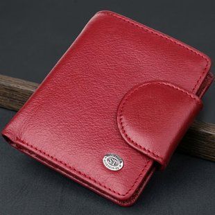 Жіночий гаманець вертикального формату з натуральної шкіри ST Leather 23071 Бордовий