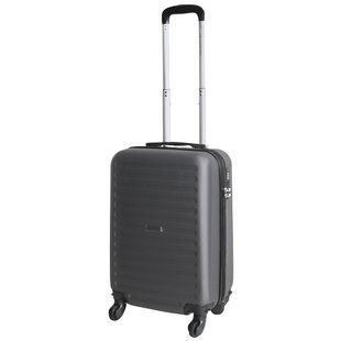 Дорожный чемодан маленький Vip Collection Ateny серый 40л ABS пластик (Ateny 20 Gray) vcAteny.20.Gray