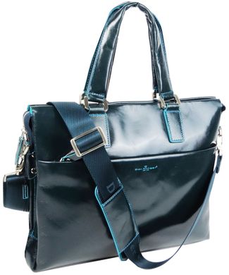 Чоловічі шкіряні сумки портфель Dor. Flinger синя DF3454624