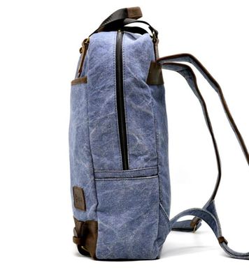 Молодежный рюкзак парусина + кожа RK-1210-4lx TARWA Коричневый