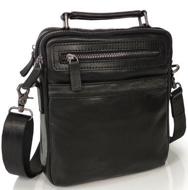 Мужская сумка из мягкой кожи Tiding Bag S-JMD10-161-1A Черный