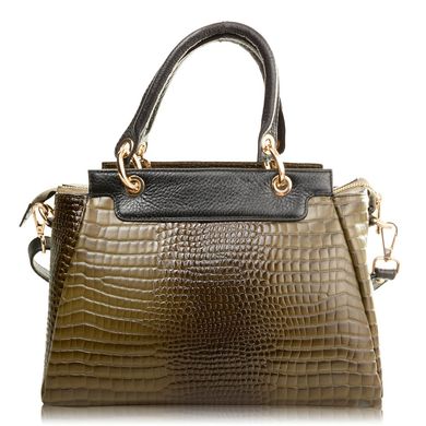 Женская кожаная сумка DESISAN (ДЕСИСАН) SHI1505-625 Зеленый