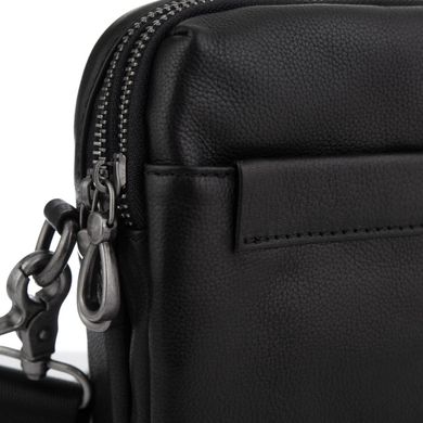 Кожаная маленькая сумка через плечо Tiding Bag 1631A Черный