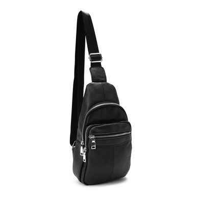 Шкіряна сумка слінг Tiding Bag M56-698A Чорний