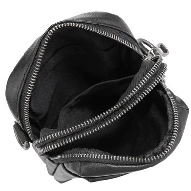 Шкіряна маленька сумка через плече Tiding Bag 1631A Чорний
