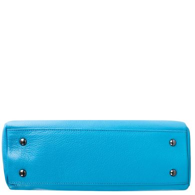 Жіноча шкіряна сумка DESISAN (ДЕСІСАН) SHI-7132-376 Блакитний
