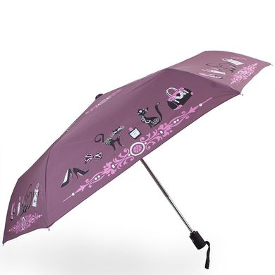 Зонт женский облегченный компактный автомат ТРИ СЛОНА RE-E-040B-8 Фиолетовый