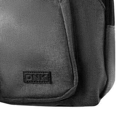 Мужская сумка-рюкзак DNK LEATHER (ДНК ЛЕЗЕР) DNK-JOKER№3-BAG-10 Серый