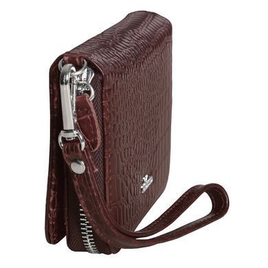 Борсетка-портмоне из натуральной кожи 1530С Vip Collection, коричневая vc1530.B.CROC
