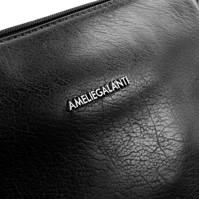 Жіноча сумка-клатч з якісного шкірозамінника AMELIE GALANTI (АМЕЛИ Галант) A991339-black Чорний