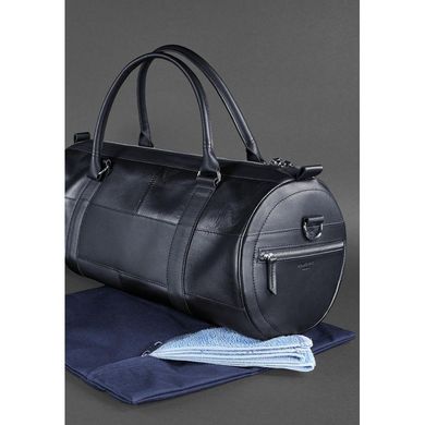Натуральна шкіряна сумка Harper темно-синя краста Blanknote BN-BAG-14-navy-blue