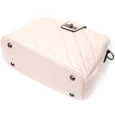 Изысканная сумка для стильных женщин из натуральной кожи Vintage 22414 Белая