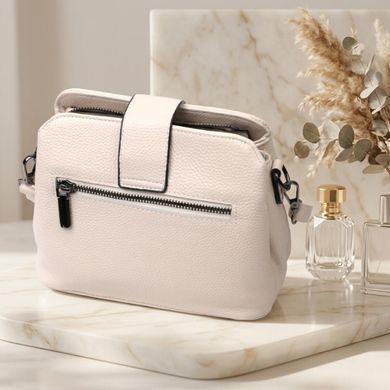 Изысканная сумка для стильных женщин из натуральной кожи Vintage 22414 Белая