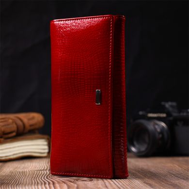 Жіночий гаманець з натуральної шкіри Vintage sale_15026 Червоний
