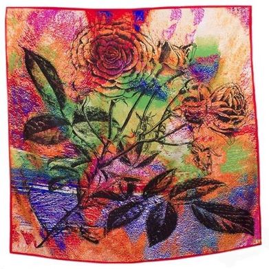 Яркий шелковый платок для женщин ETERNO ES0611-40, Розовый