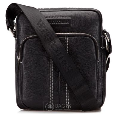 Сучасна чоловіча сумка з натуральної шкіри WITTCHEN 28-4-022B-1, Чорний