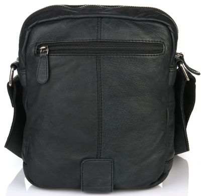 Прикольная мужская сумка из натуральной кожи Privata 03400586-01, Черный