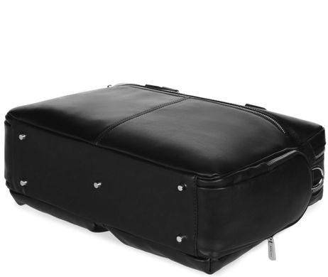 Большая вместительная кожаная сумка для командировок Royal Bag RB002A Черный