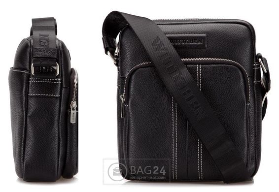 Современная мужская сумка из натуральной кожи WITTCHEN 28-4-022B-1, Черный