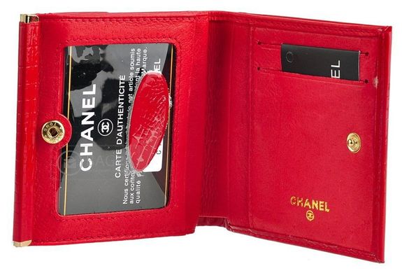 Невеликий шкіряний гаманець CHANEL (ШАНЕЛЬ), Червоний