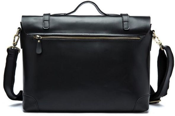 Мужской кожаный портфель Vintage 14646 кожаный Черный