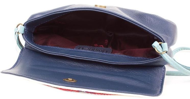 Жіноча шкіряна сумка через плече UNIQUE U U41435080, Синій