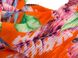 Яскравий жіночий крепдешиновий шарф ETERNO ES0107-5-11, Помаранчевий
